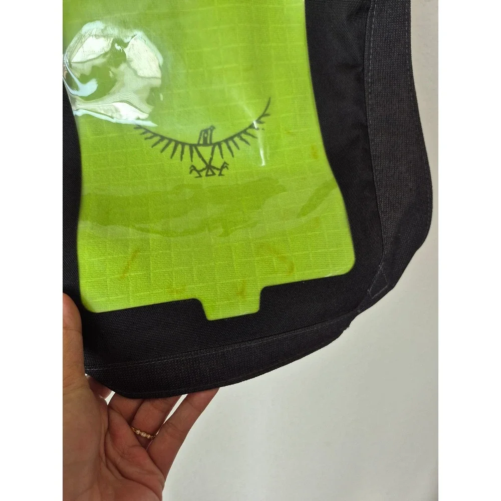 Osprey Nano Port Tablet Messenger Bag Black Lime Green Shoulder Crossbody‎ Bag